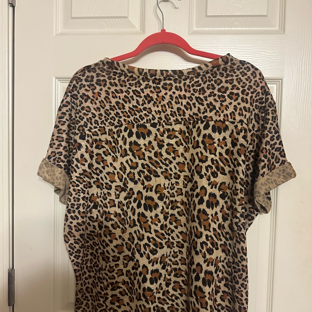 Bungee Leopard Print Top